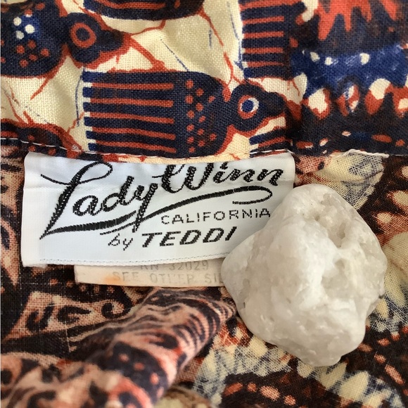 Vintage Lady Winn California by Teddi pullover blouse, cotton, size 40 - Picture 13 of 16
